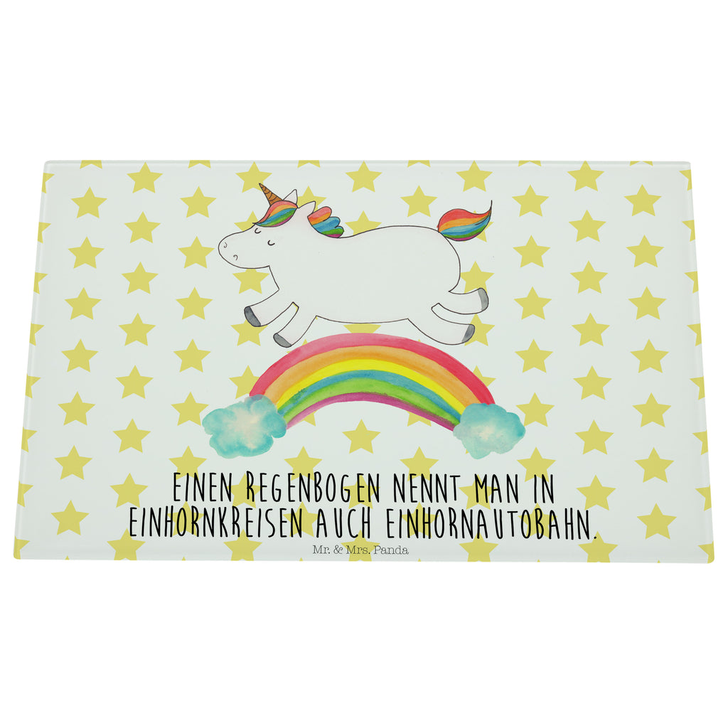 Medium Glas Schneidbrett Einhorn Regenbogen Glasschneidebrett, Schneidebrett, Einhorn, Einhörner, Einhorn Deko, Pegasus, Unicorn, Regenbogen, Glitzer, Einhornpower, Erwachsenwerden, Einhornautobahn
