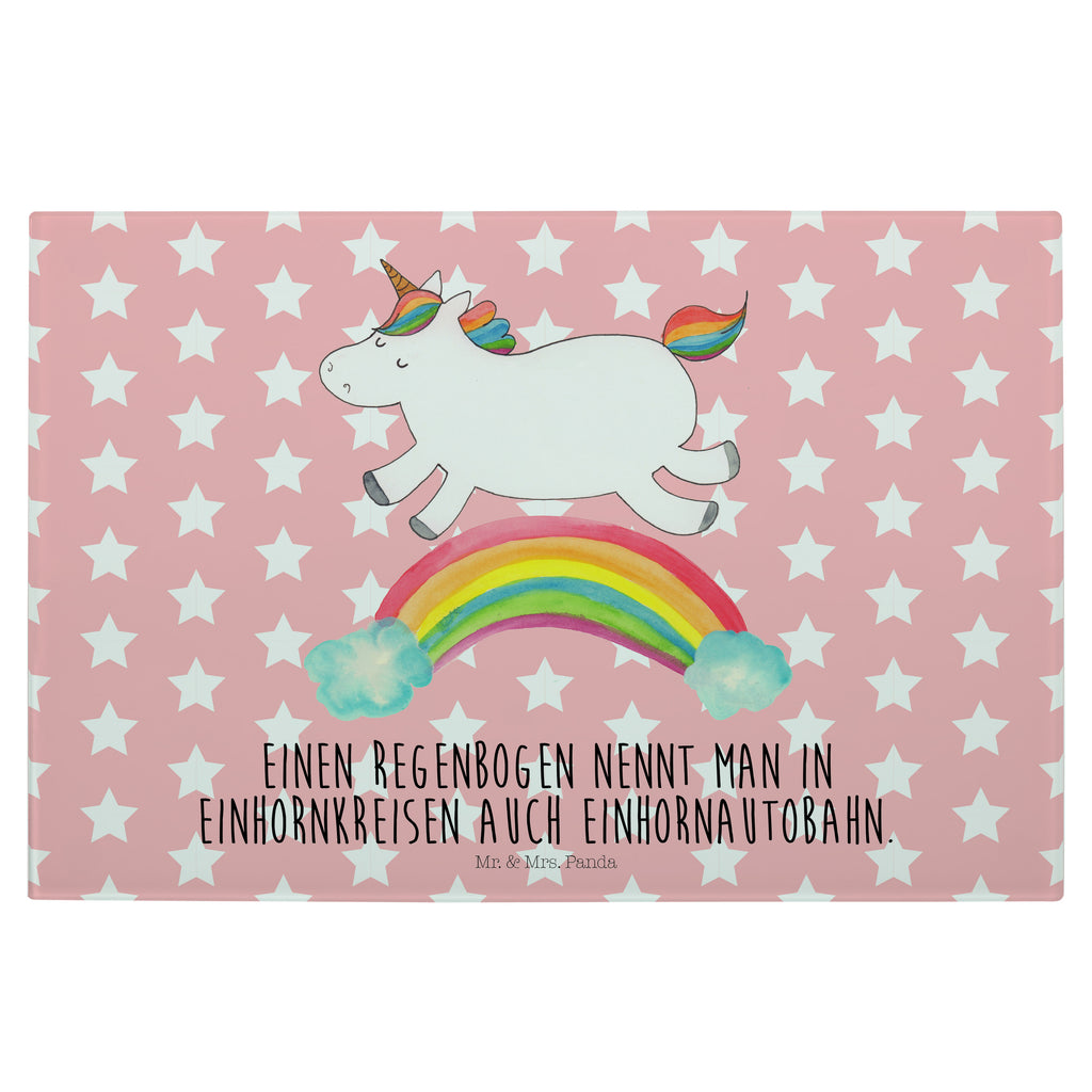 Medium Glas Schneidbrett Einhorn Regenbogen Glasschneidebrett, Schneidebrett, Einhorn, Einhörner, Einhorn Deko, Pegasus, Unicorn, Regenbogen, Glitzer, Einhornpower, Erwachsenwerden, Einhornautobahn
