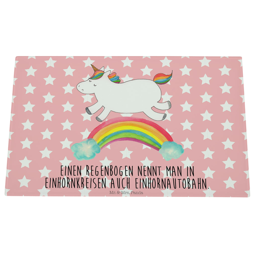 Medium Glas Schneidbrett Einhorn Regenbogen Glasschneidebrett, Schneidebrett, Einhorn, Einhörner, Einhorn Deko, Pegasus, Unicorn, Regenbogen, Glitzer, Einhornpower, Erwachsenwerden, Einhornautobahn