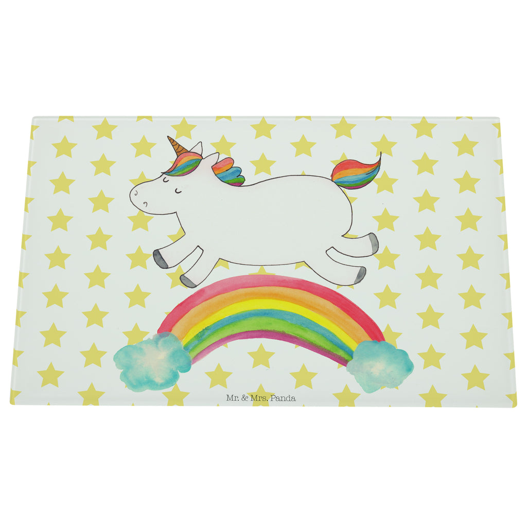 Medium Glas Schneidbrett Einhorn Regenbogen Glasschneidebrett, Schneidebrett, Einhorn, Einhörner, Einhorn Deko, Pegasus, Unicorn, Regenbogen, Glitzer, Einhornpower, Erwachsenwerden, Einhornautobahn