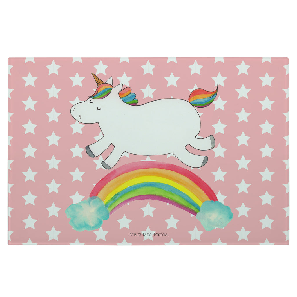 Medium Glas Schneidbrett Einhorn Regenbogen Glasschneidebrett, Schneidebrett, Einhorn, Einhörner, Einhorn Deko, Pegasus, Unicorn, Regenbogen, Glitzer, Einhornpower, Erwachsenwerden, Einhornautobahn