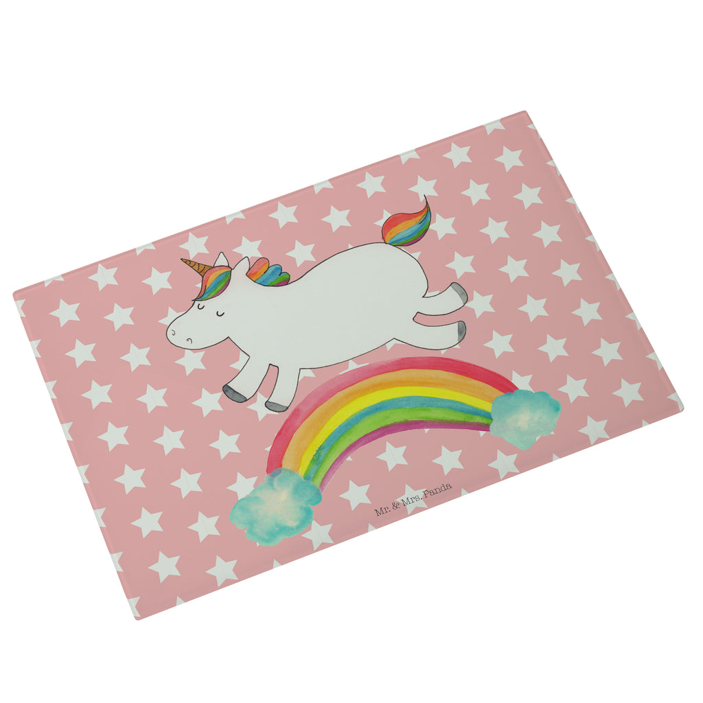 Medium Glas Schneidbrett Einhorn Regenbogen Glasschneidebrett, Schneidebrett, Einhorn, Einhörner, Einhorn Deko, Pegasus, Unicorn, Regenbogen, Glitzer, Einhornpower, Erwachsenwerden, Einhornautobahn