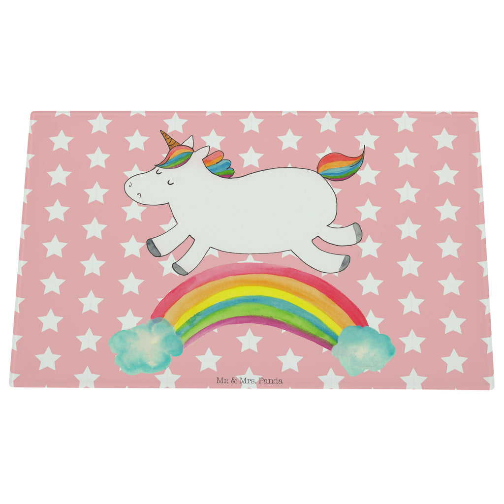 Medium Glas Schneidbrett Einhorn Regenbogen Glasschneidebrett, Schneidebrett, Einhorn, Einhörner, Einhorn Deko, Pegasus, Unicorn, Regenbogen, Glitzer, Einhornpower, Erwachsenwerden, Einhornautobahn