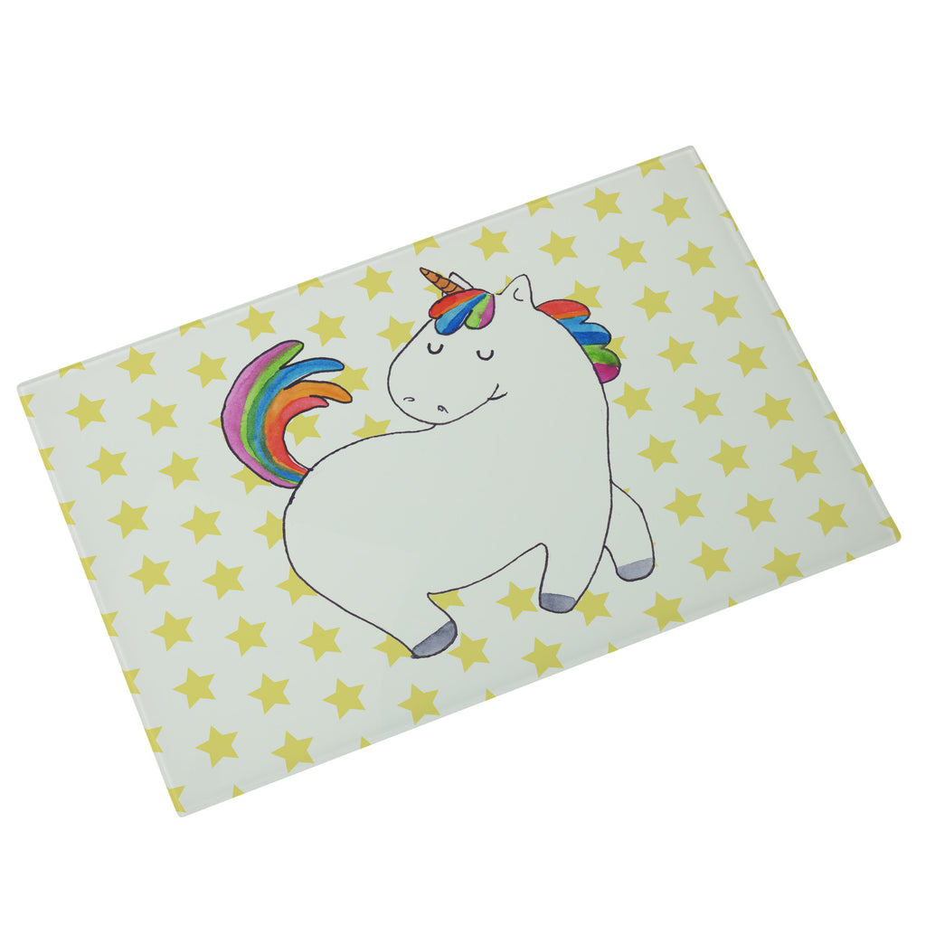 Medium Glas Schneidbrett Einhorn stolzierend Glasschneidebrett, Schneidebrett, Einhorn, Einhörner, Einhorn Deko, Pegasus, Unicorn, stolz, anders, bunt, Pferd, Reiter, Reiten, Freundin, Geschenk