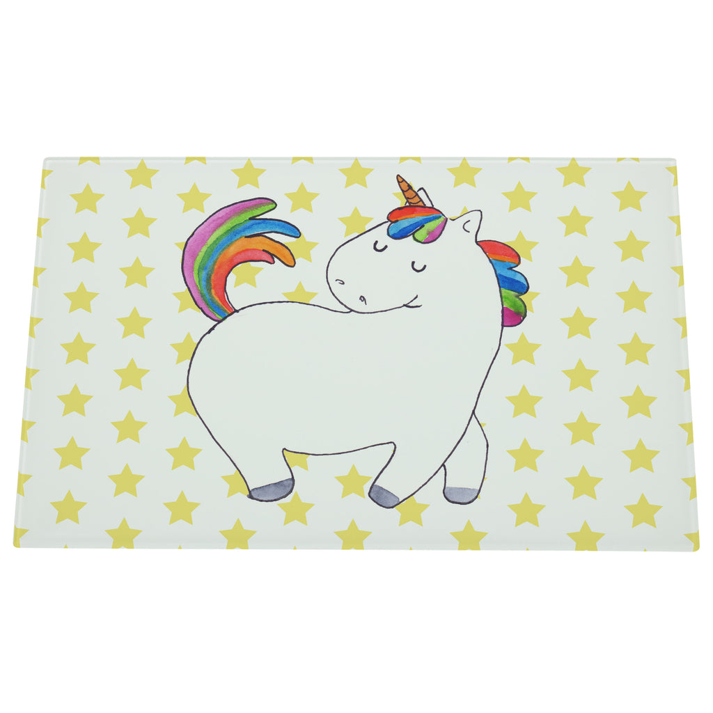 Medium Glas Schneidbrett Einhorn stolzierend Glasschneidebrett, Schneidebrett, Einhorn, Einhörner, Einhorn Deko, Pegasus, Unicorn, stolz, anders, bunt, Pferd, Reiter, Reiten, Freundin, Geschenk