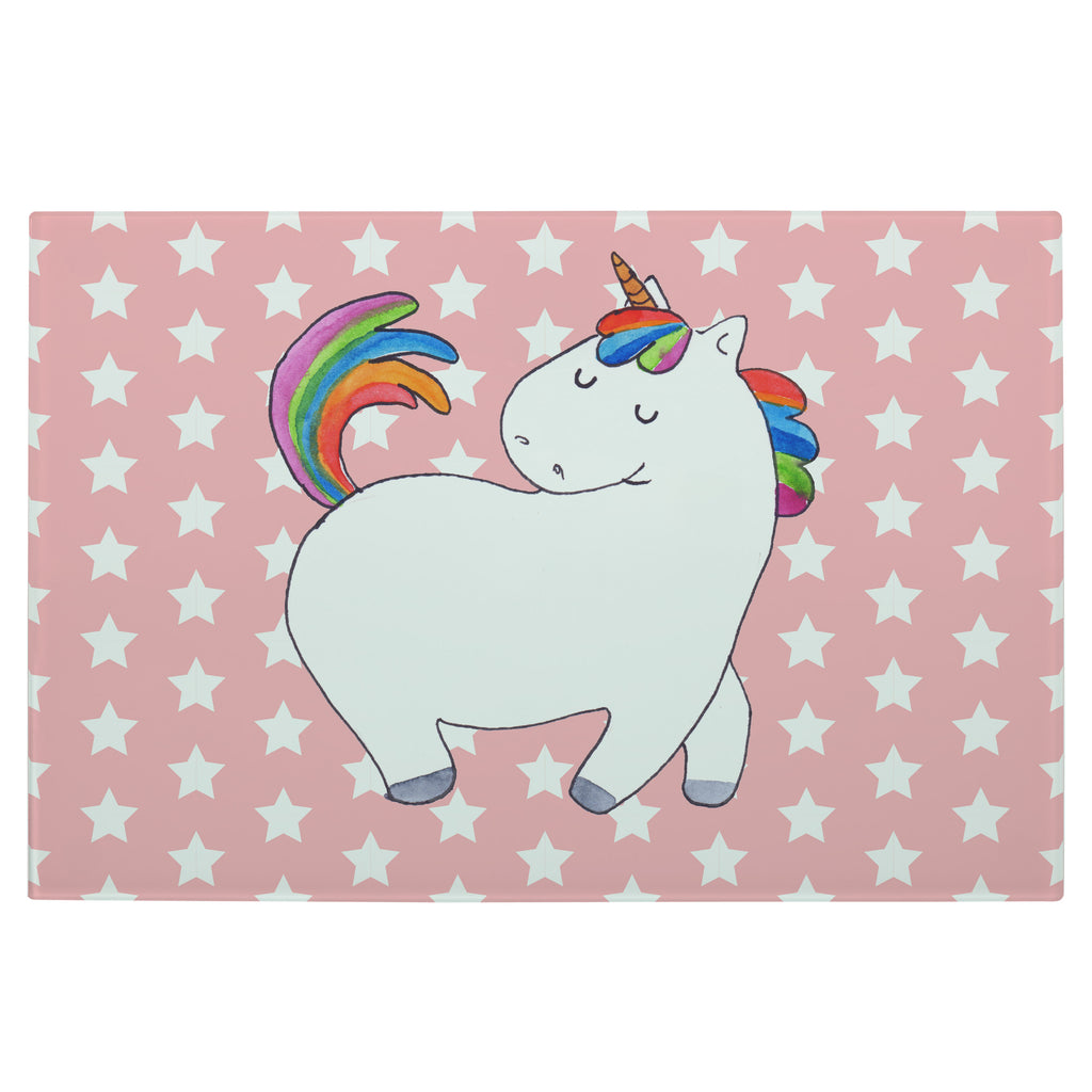 Medium Glas Schneidbrett Einhorn stolzierend Glasschneidebrett, Schneidebrett, Einhorn, Einhörner, Einhorn Deko, Pegasus, Unicorn, stolz, anders, bunt, Pferd, Reiter, Reiten, Freundin, Geschenk