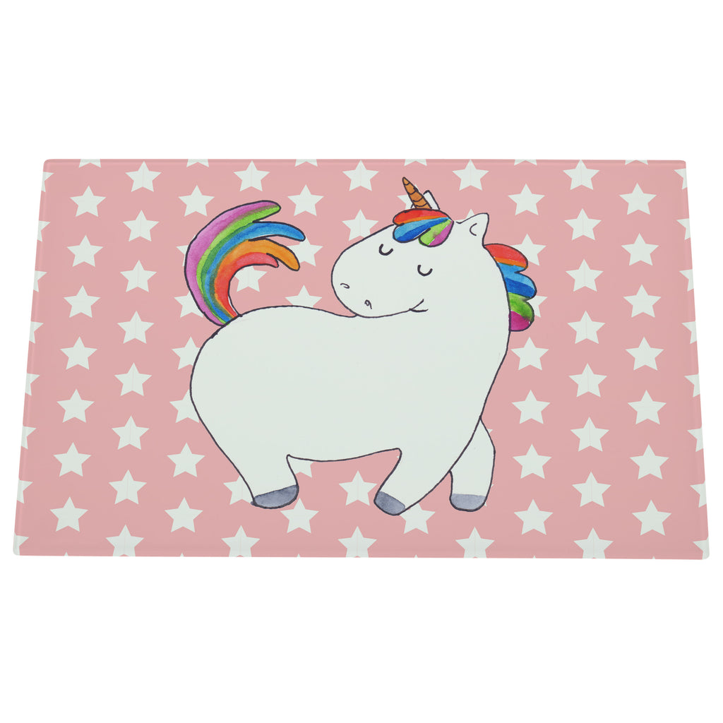 Medium Glas Schneidbrett Einhorn stolzierend Glasschneidebrett, Schneidebrett, Einhorn, Einhörner, Einhorn Deko, Pegasus, Unicorn, stolz, anders, bunt, Pferd, Reiter, Reiten, Freundin, Geschenk