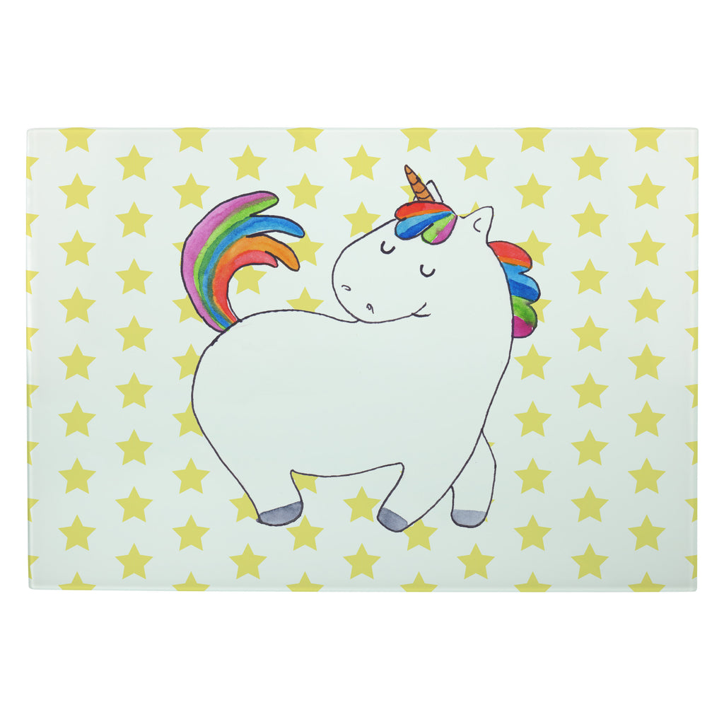 XL Glas Schneidbrett Einhorn stolzierend Glasschneidebrett, Schneidebrett, Frühstücksbrett, Küche, Einhorn, Einhörner, Einhorn Deko, Pegasus, Unicorn, stolz, anders, bunt, Pferd, Reiter, Reiten, Freundin, Geschenk