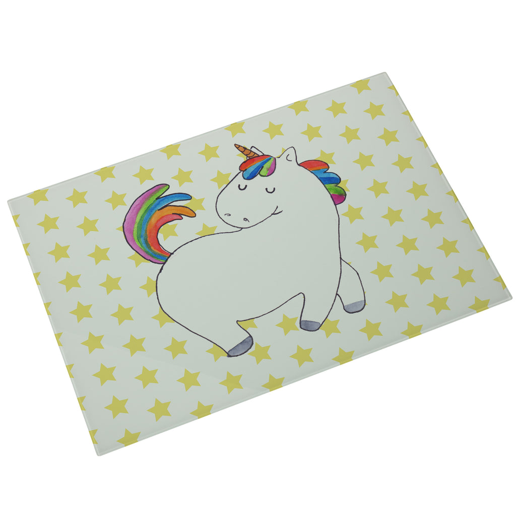 XL Glas Schneidbrett Einhorn stolzierend Glasschneidebrett, Schneidebrett, Frühstücksbrett, Küche, Einhorn, Einhörner, Einhorn Deko, Pegasus, Unicorn, stolz, anders, bunt, Pferd, Reiter, Reiten, Freundin, Geschenk