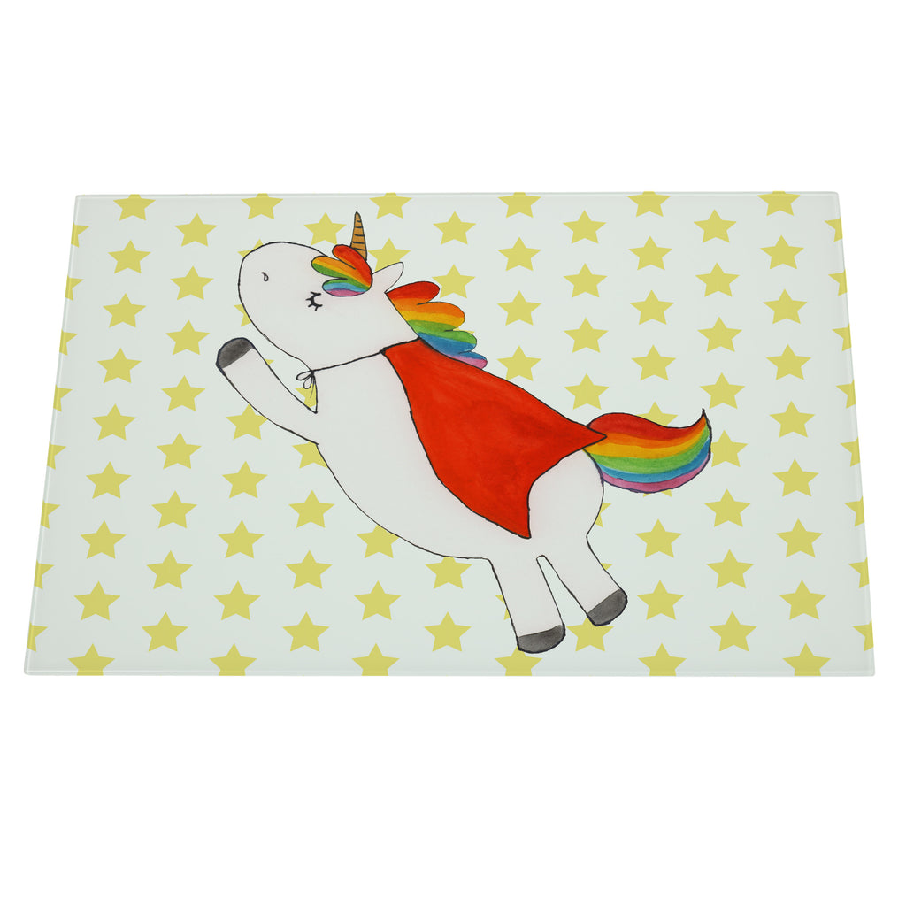 XL Glas Schneidbrett Einhorn Super Glasschneidebrett, Schneidebrett, Frühstücksbrett, Küche, Einhorn, Einhörner, Einhorn Deko, Pegasus, Unicorn, Traummann, Superheld, Held, Freundin, Geschenk, Girl, Mädchen