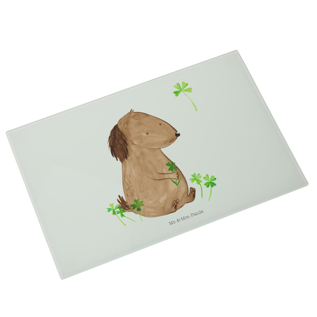 Medium Glas Schneidbrett Hund Kleeblatt Glasschneidebrett, Schneidebrett, Hund, Hundemotiv, Haustier, Hunderasse, Tierliebhaber, Hundebesitzer, Sprüche, Kleeblatt, Glück, Tagträume, Motivation, Neuanfang, Geschenk, Glücksbringer, Selbstliebe, Achtsamkeit