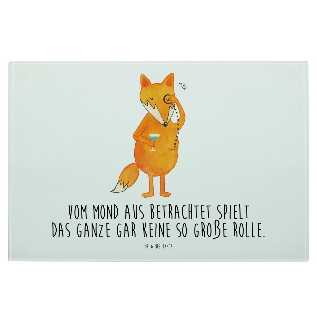 Medium Glas Schneidbrett Fuchs Lord Glasschneidebrett, Schneidebrett, Fuchs, Füchse, tröstende Worte, Spruch lustig, Liebeskummer Geschenk, Motivation Spruch, Problemlösung