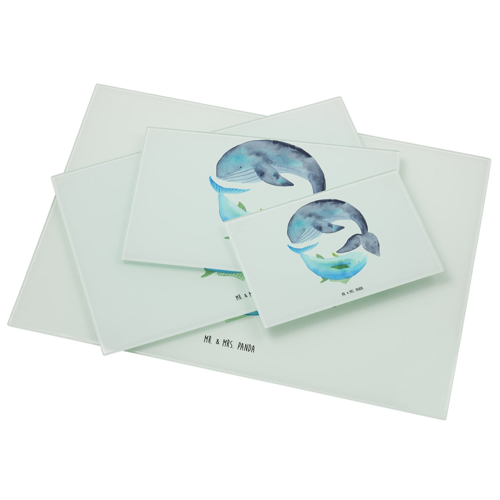 Medium Glas Schneidbrett Walfisch & Thunfisch Glasschneidebrett, Schneidebrett, Tiermotive, Gute Laune, lustige Sprüche, Tiere, Wal, Wahl, Tunfisch, Wortwitz lustig, Spruch lustig, Flachwitz, Witz, Spruch des Tages, Flachwitz Geschenk