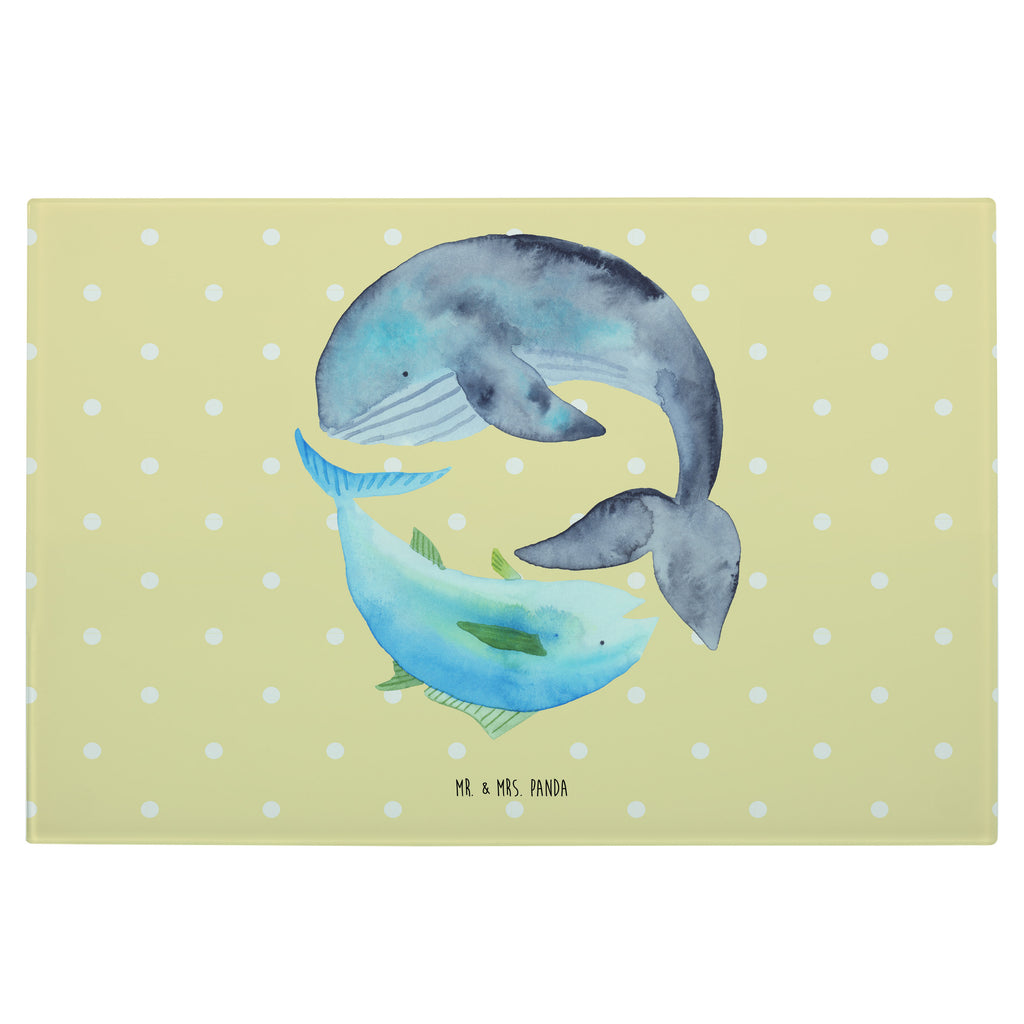 Medium Glas Schneidbrett Walfisch & Thunfisch Glasschneidebrett, Schneidebrett, Tiermotive, Gute Laune, lustige Sprüche, Tiere, Wal, Wahl, Tunfisch, Wortwitz lustig, Spruch lustig, Flachwitz, Witz, Spruch des Tages, Flachwitz Geschenk
