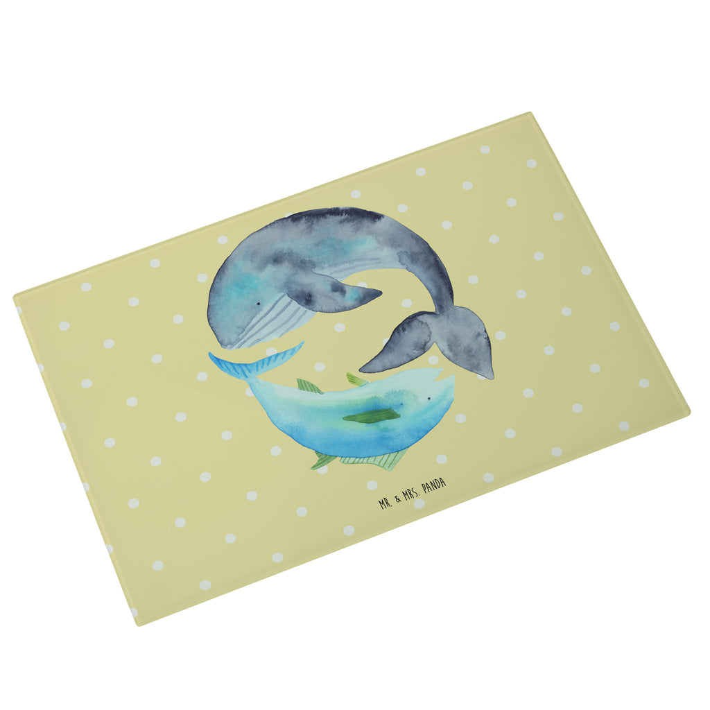 Medium Glas Schneidbrett Walfisch & Thunfisch Glasschneidebrett, Schneidebrett, Tiermotive, Gute Laune, lustige Sprüche, Tiere, Wal, Wahl, Tunfisch, Wortwitz lustig, Spruch lustig, Flachwitz, Witz, Spruch des Tages, Flachwitz Geschenk