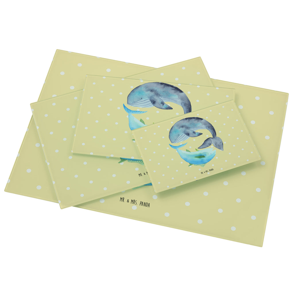 Medium Glas Schneidbrett Walfisch & Thunfisch Glasschneidebrett, Schneidebrett, Tiermotive, Gute Laune, lustige Sprüche, Tiere, Wal, Wahl, Tunfisch, Wortwitz lustig, Spruch lustig, Flachwitz, Witz, Spruch des Tages, Flachwitz Geschenk