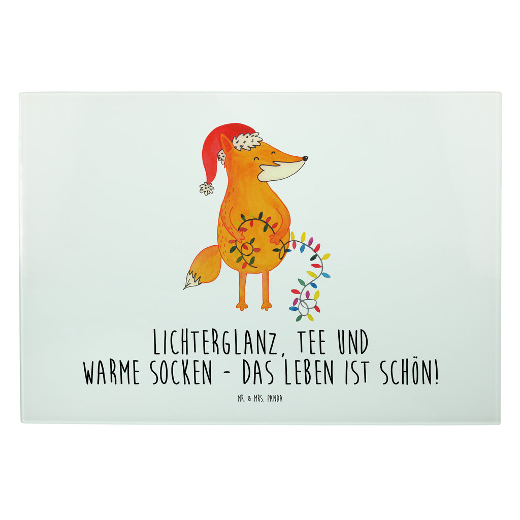 XL Glas Schneidbrett Fuchs Weihnachten Glasschneidebrett, Schneidebrett, Frühstücksbrett, Küche, Winter, Weihnachten, Weihnachtsdeko, Nikolaus, Advent, Heiligabend, Wintermotiv, Fuchs, Füchse, Spruch schön, Geschenk Weihnachten, Weihnachtsmann, Weihnachtszeit