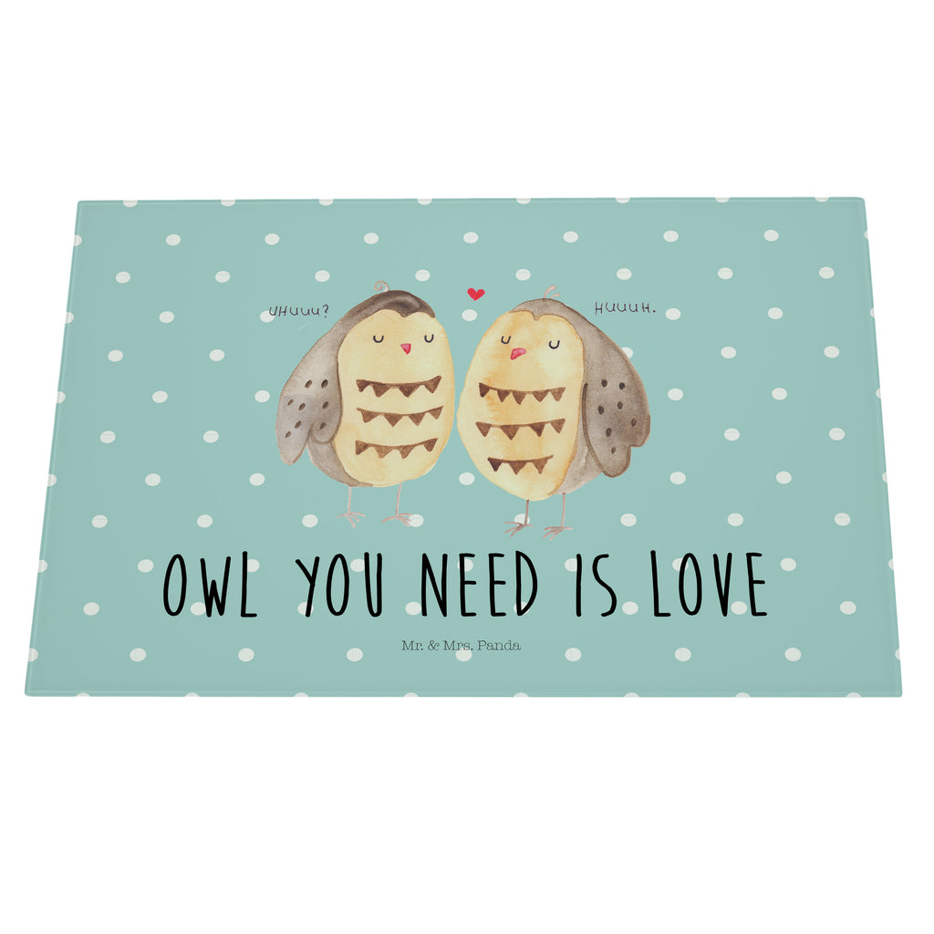 XL Glas Schneidbrett Eule Liebe Glasschneidebrett, Schneidebrett, Frühstücksbrett, Küche, Eule, Eule Deko, Liebe, Hochzeit Spruch, Owl, All you need is love, Liebe Spruch, Freundin Geschenk, Freund, Wortspiel lustig