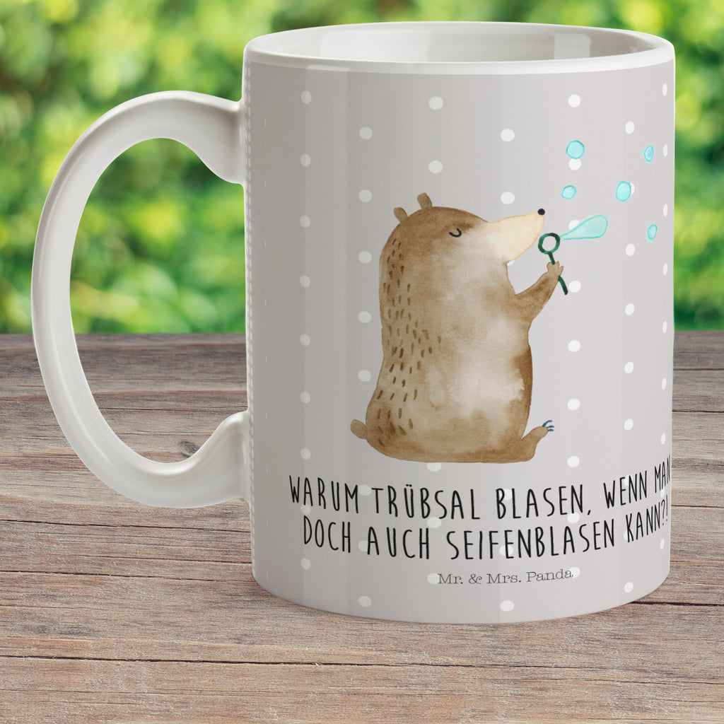 Kindertasse Bär Seifenblasen Kunststoff Tasse, Kindergarten, Tasse, Trinkbecher, Camping Becher, Kaffeetasse, Kunststoffbecher, Kindergartenbecher, Outdoorgeschirr, Kunststoffgeschirr, Reisebecher, Reisetasse, Kinderbecher, Bär, Teddy, Teddybär, Seifenblasen Bär Lustig Sein Glücklich Traurig Happy