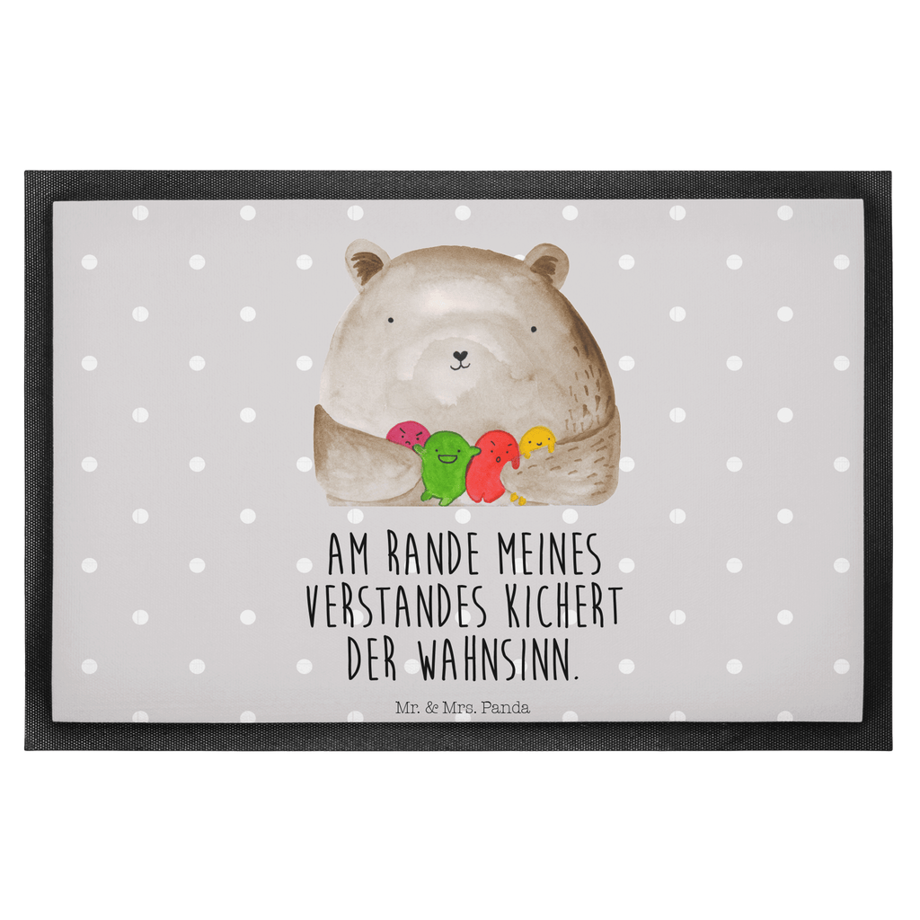 Fußmatte Bär Gefühl Bär, Wahnsinn, Verrückt, Durchgedreht Türvorleger, Schmutzmatte, Fußabtreter, Matte, Schmutzfänger, Fußabstreifer, Schmutzfangmatte, Türmatte, Motivfußmatte,  Haustürmatte, Vorleger  Bär, Teddy, Teddybär