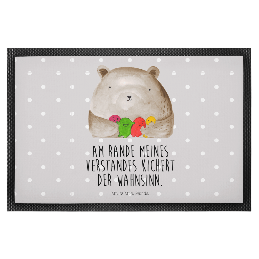 Fußmatte Bär Gefühl Bär, Wahnsinn, Verrückt, Durchgedreht Türvorleger, Schmutzmatte, Fußabtreter, Matte, Schmutzfänger, Fußabstreifer, Schmutzfangmatte, Türmatte, Motivfußmatte,  Haustürmatte, Vorleger  Bär, Teddy, Teddybär