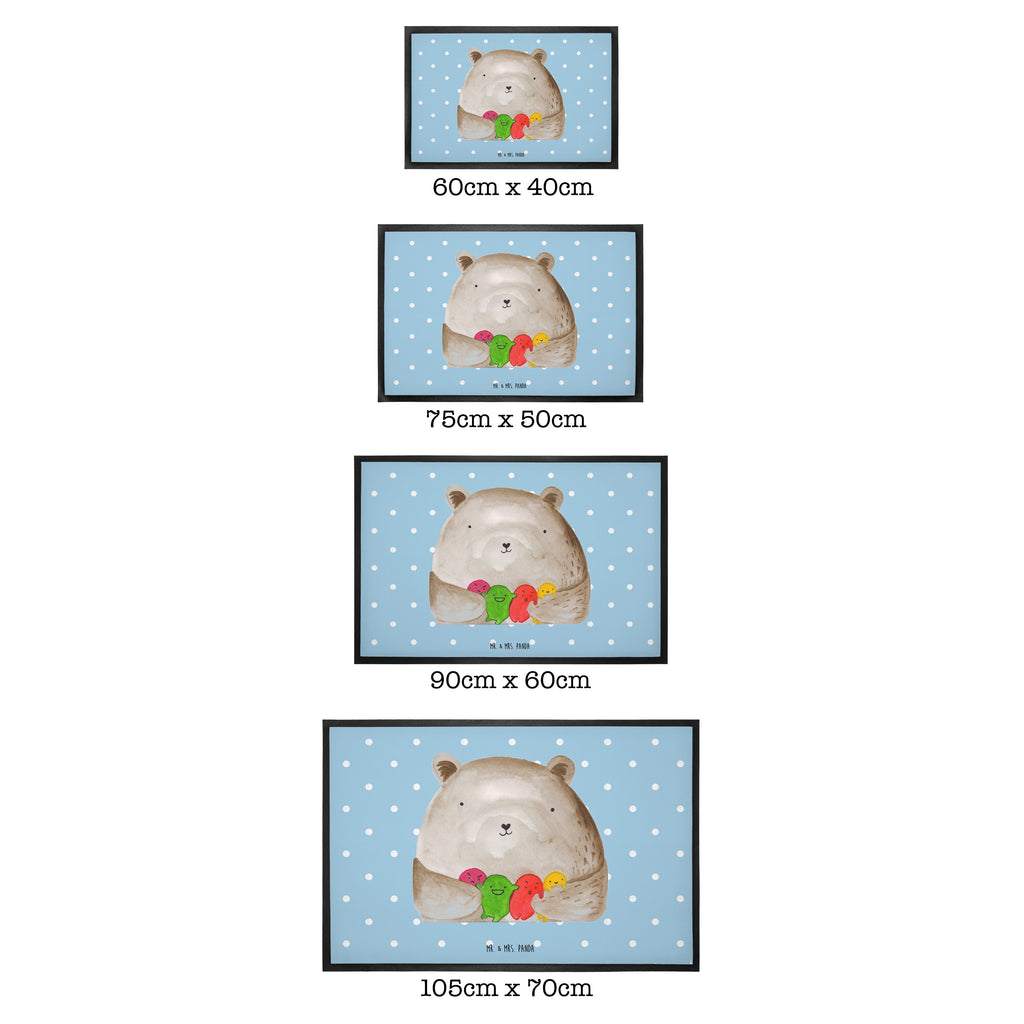 Fußmatte Bär Gefühl Bär, Wahnsinn, Verrückt, Durchgedreht Türvorleger, Schmutzmatte, Fußabtreter, Matte, Schmutzfänger, Fußabstreifer, Schmutzfangmatte, Türmatte, Motivfußmatte,  Haustürmatte, Vorleger  Bär, Teddy, Teddybär