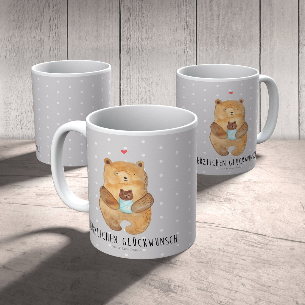 Kindertasse Bär mit Baby Kunststoff Tasse, Kindergarten, Tasse, Trinkbecher, Camping Becher, Kaffeetasse, Kunststoffbecher, Kindergartenbecher, Outdoorgeschirr, Kunststoffgeschirr, Reisebecher, Reisetasse, Kinderbecher, Bär, Teddy, Teddybär, Eltern, Mutter, Baby, Taufe, Geburt, Nichte, Neffe, Enkel, Enkelin, Täufling, Geburtstag, Glückwunsch