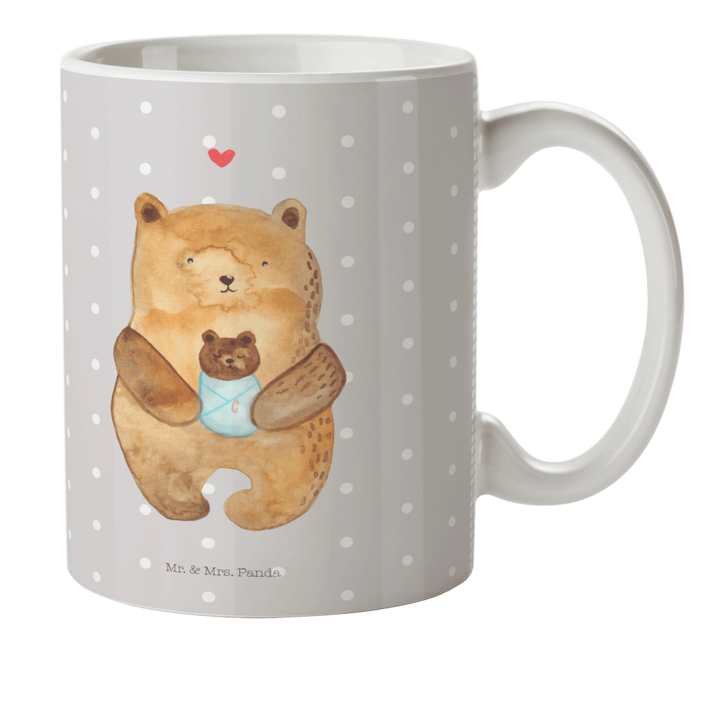 Kindertasse Bär mit Baby Kunststoff Tasse, Kindergarten, Tasse, Trinkbecher, Camping Becher, Kaffeetasse, Kunststoffbecher, Kindergartenbecher, Outdoorgeschirr, Kunststoffgeschirr, Reisebecher, Reisetasse, Kinderbecher, Bär, Teddy, Teddybär, Eltern, Mutter, Baby, Taufe, Geburt, Nichte, Neffe, Enkel, Enkelin, Täufling, Geburtstag, Glückwunsch