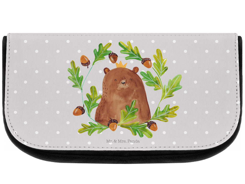 Kosmetiktasche Bär König Kosmetikbeutel, Kulturtasche, Kulturbeutel, Schminktasche, Make-Up Tasche, Bär, Teddy, Teddybär, Papa, Papa Bär, bester Vater, bester Papa, weltbester Papa, Vatertag, Vater, Dad, Daddy, Papi