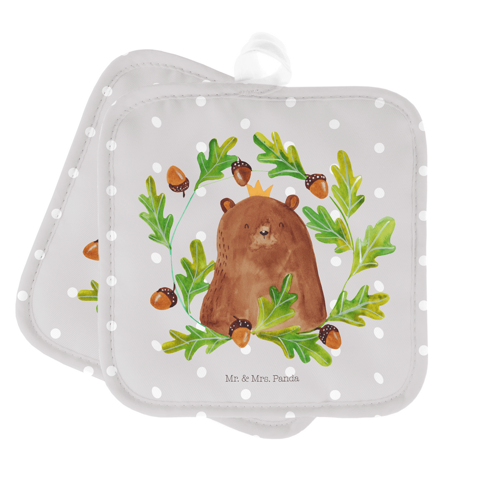 2er Set Topflappen  Bär König Topflappen, Topfuntersetzer, Ofenhandschuh, Topflappen Set, Topflappen lustig, Topflappen mit Spruch, Bär, Teddy, Teddybär, Papa, Papa Bär, bester Vater, bester Papa, weltbester Papa, Vatertag, Vater, Dad, Daddy, Papi