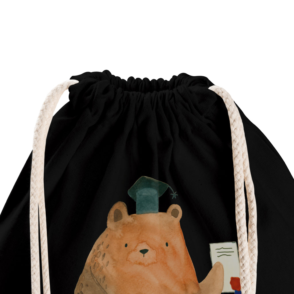 Sportbeutel Prüfungsbär Turnbeutel, Beutel, Sporttasche, Tasche, Stoffbeutel, Bär, Teddy, Teddybär, Abitur, Prüfungen, Prüfung bestanden, Abschluss, Zeugnis, Abschlusszeugnis