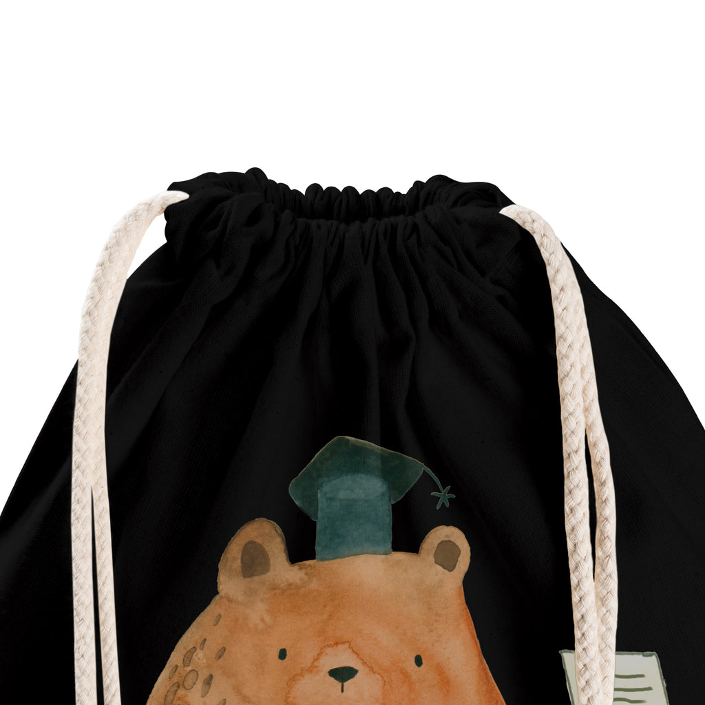 Sportbeutel Prüfungsbär Turnbeutel, Beutel, Sporttasche, Tasche, Stoffbeutel, Bär, Teddy, Teddybär, Abitur, Prüfungen, Prüfung bestanden, Abschluss, Zeugnis, Abschlusszeugnis