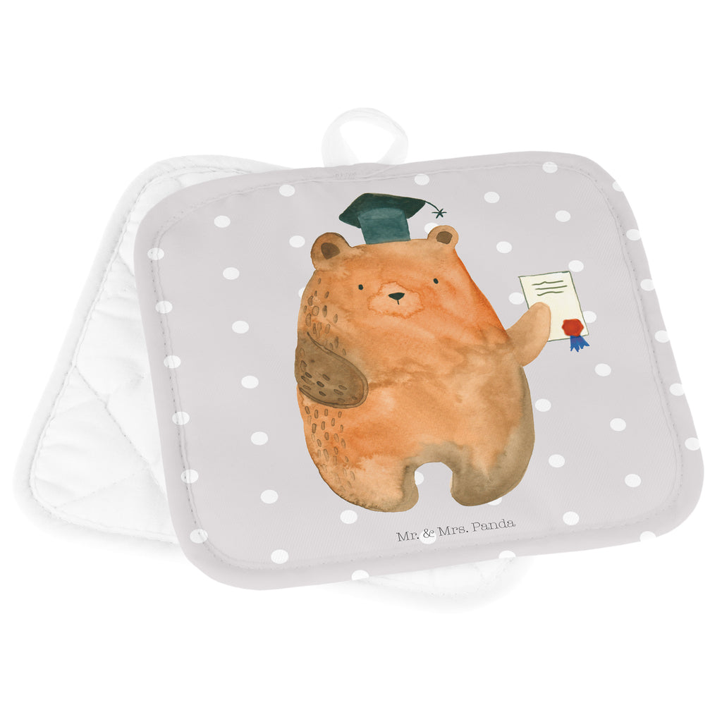 2er Set Topflappen  Prüfungsbär Topflappen, Topfuntersetzer, Ofenhandschuh, Topflappen Set, Topflappen lustig, Topflappen mit Spruch, Bär, Teddy, Teddybär, Abitur, Prüfungen, Prüfung bestanden, Abschluss, Zeugnis, Abschlusszeugnis