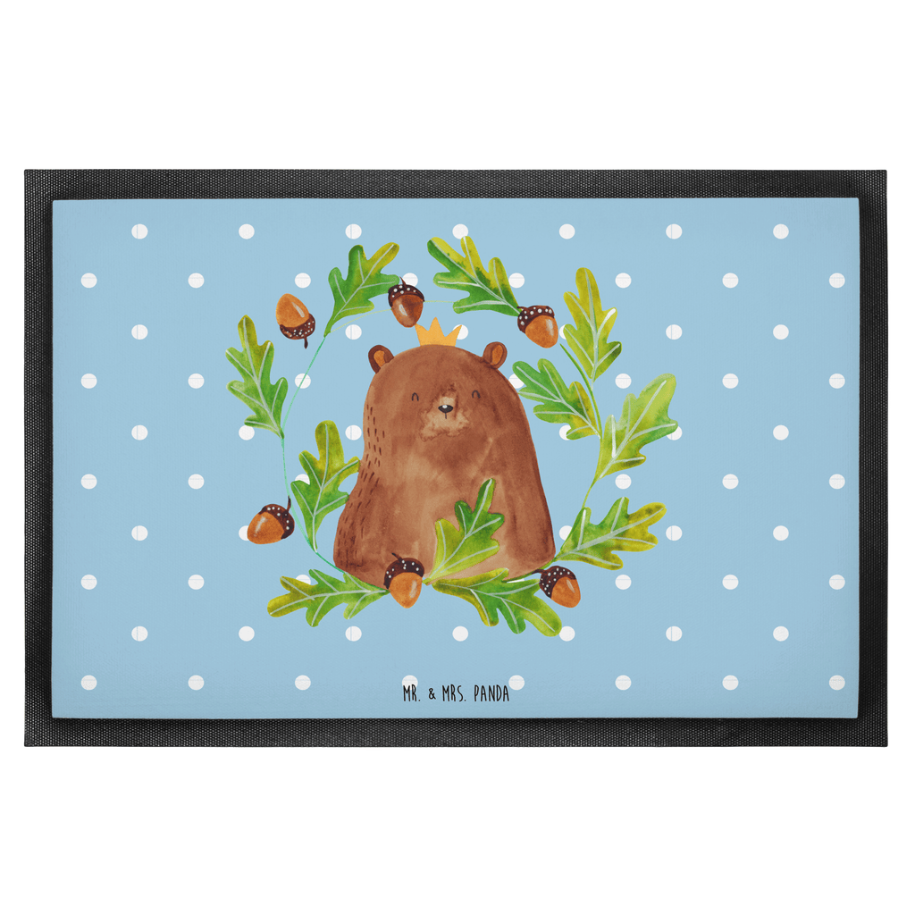 Fußmatte Bär König Papa, Bär, Papa Bär, bester Vater, bester Papa, weltbester Papa, Vatertag, Vater, Dad, Daddy, Papi, Türvorleger, Schmutzmatte, Fußabtreter, Matte, Schmutzfänger, Fußabstreifer, Schmutzfangmatte, Türmatte, Motivfußmatte,  Haustürmatte, Vorleger  Bär, Teddy, Teddybär