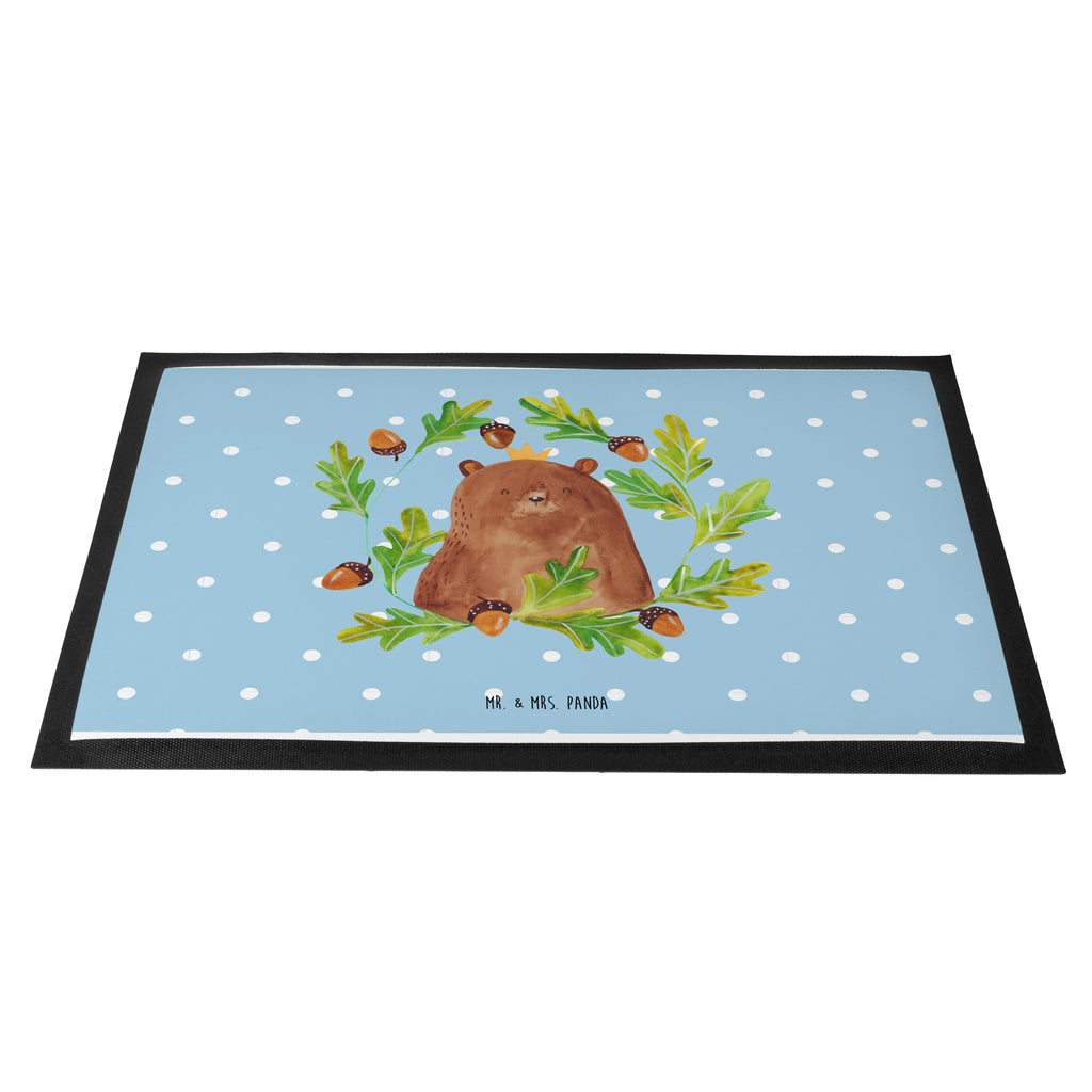 Fußmatte Bär König Papa, Bär, Papa Bär, bester Vater, bester Papa, weltbester Papa, Vatertag, Vater, Dad, Daddy, Papi, Türvorleger, Schmutzmatte, Fußabtreter, Matte, Schmutzfänger, Fußabstreifer, Schmutzfangmatte, Türmatte, Motivfußmatte,  Haustürmatte, Vorleger  Bär, Teddy, Teddybär