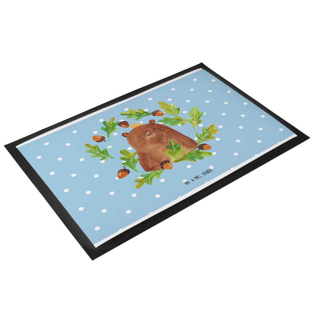 Fußmatte Bär König Papa, Bär, Papa Bär, bester Vater, bester Papa, weltbester Papa, Vatertag, Vater, Dad, Daddy, Papi, Türvorleger, Schmutzmatte, Fußabtreter, Matte, Schmutzfänger, Fußabstreifer, Schmutzfangmatte, Türmatte, Motivfußmatte,  Haustürmatte, Vorleger  Bär, Teddy, Teddybär