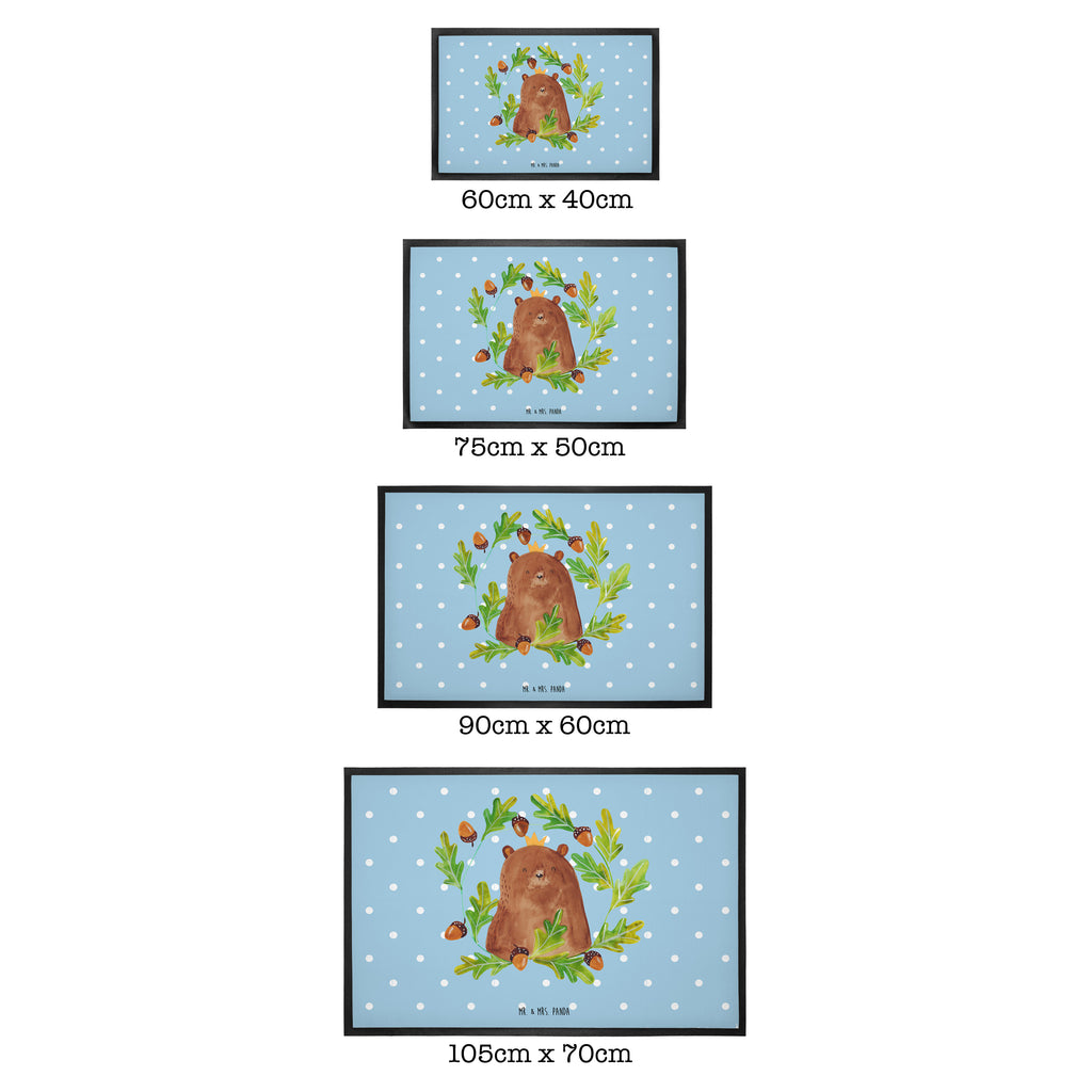 Fußmatte Bär König Papa, Bär, Papa Bär, bester Vater, bester Papa, weltbester Papa, Vatertag, Vater, Dad, Daddy, Papi, Türvorleger, Schmutzmatte, Fußabtreter, Matte, Schmutzfänger, Fußabstreifer, Schmutzfangmatte, Türmatte, Motivfußmatte,  Haustürmatte, Vorleger  Bär, Teddy, Teddybär