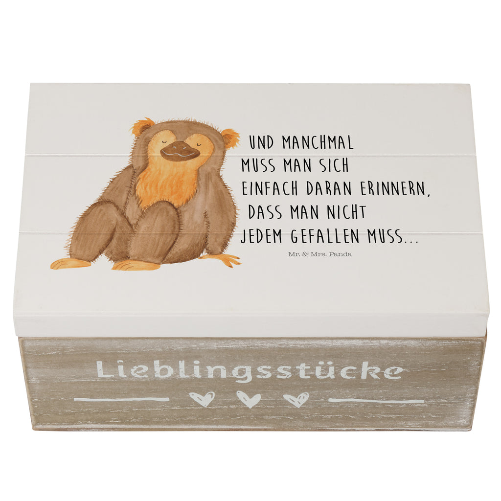 Holzkiste Affe Holzkiste, Kiste, Schatzkiste, Truhe, Schatulle, XXL, Erinnerungsbox, Erinnerungskiste, Dekokiste, Aufbewahrungsbox, Afrika, Wildtiere, Affe, Äffchen, Affen, Selbstliebe, Respekt, Motivation, Selbstachtung, Liebe, Selbstbewusstsein, Selfcare