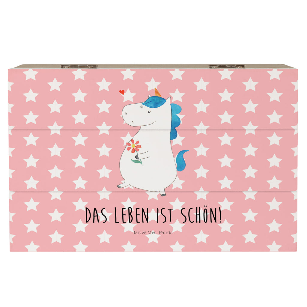Holzkiste Einhorn Spaziergang Holzkiste, Kiste, Schatzkiste, Truhe, Schatulle, XXL, Erinnerungsbox, Erinnerungskiste, Dekokiste, Aufbewahrungsbox, Einhorn, Einhörner, Einhorn Deko, Pegasus, Unicorn, Glitzer, Blumen, Spaziergang, Motivation, Gute Laune, Freude, Freundin, Mutter, Schwester