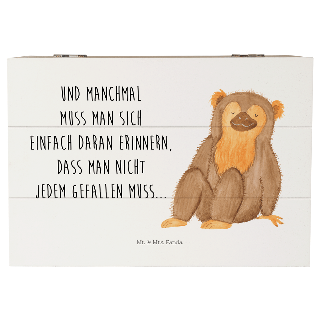 Holzkiste Affe Holzkiste, Kiste, Schatzkiste, Truhe, Schatulle, XXL, Erinnerungsbox, Erinnerungskiste, Dekokiste, Aufbewahrungsbox, Afrika, Wildtiere, Affe, Äffchen, Affen, Selbstliebe, Respekt, Motivation, Selbstachtung, Liebe, Selbstbewusstsein, Selfcare