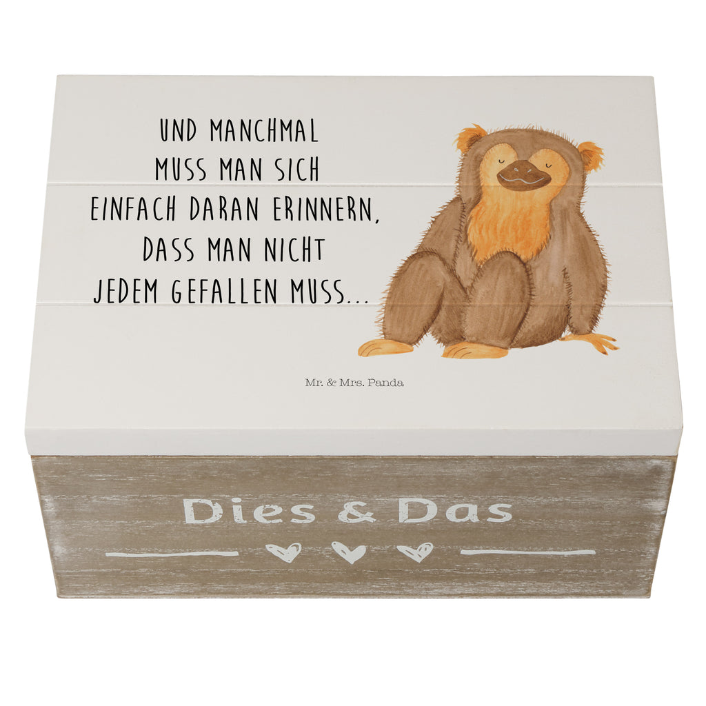 Holzkiste Affe Holzkiste, Kiste, Schatzkiste, Truhe, Schatulle, XXL, Erinnerungsbox, Erinnerungskiste, Dekokiste, Aufbewahrungsbox, Afrika, Wildtiere, Affe, Äffchen, Affen, Selbstliebe, Respekt, Motivation, Selbstachtung, Liebe, Selbstbewusstsein, Selfcare