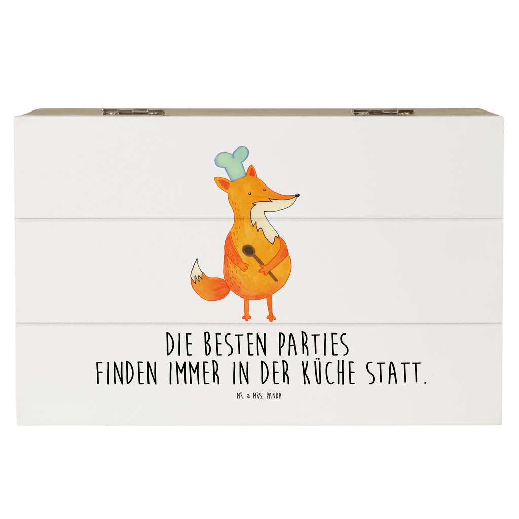 Holzkiste Fuchs Koch Holzkiste, Kiste, Schatzkiste, Truhe, Schatulle, XXL, Erinnerungsbox, Erinnerungskiste, Dekokiste, Aufbewahrungsbox, Fuchs, Füchse, Koch Geschenk, Küche Spruch, Küche Deko, Köche, Bäcker, Party Spruch, Spruch lustig, witzig