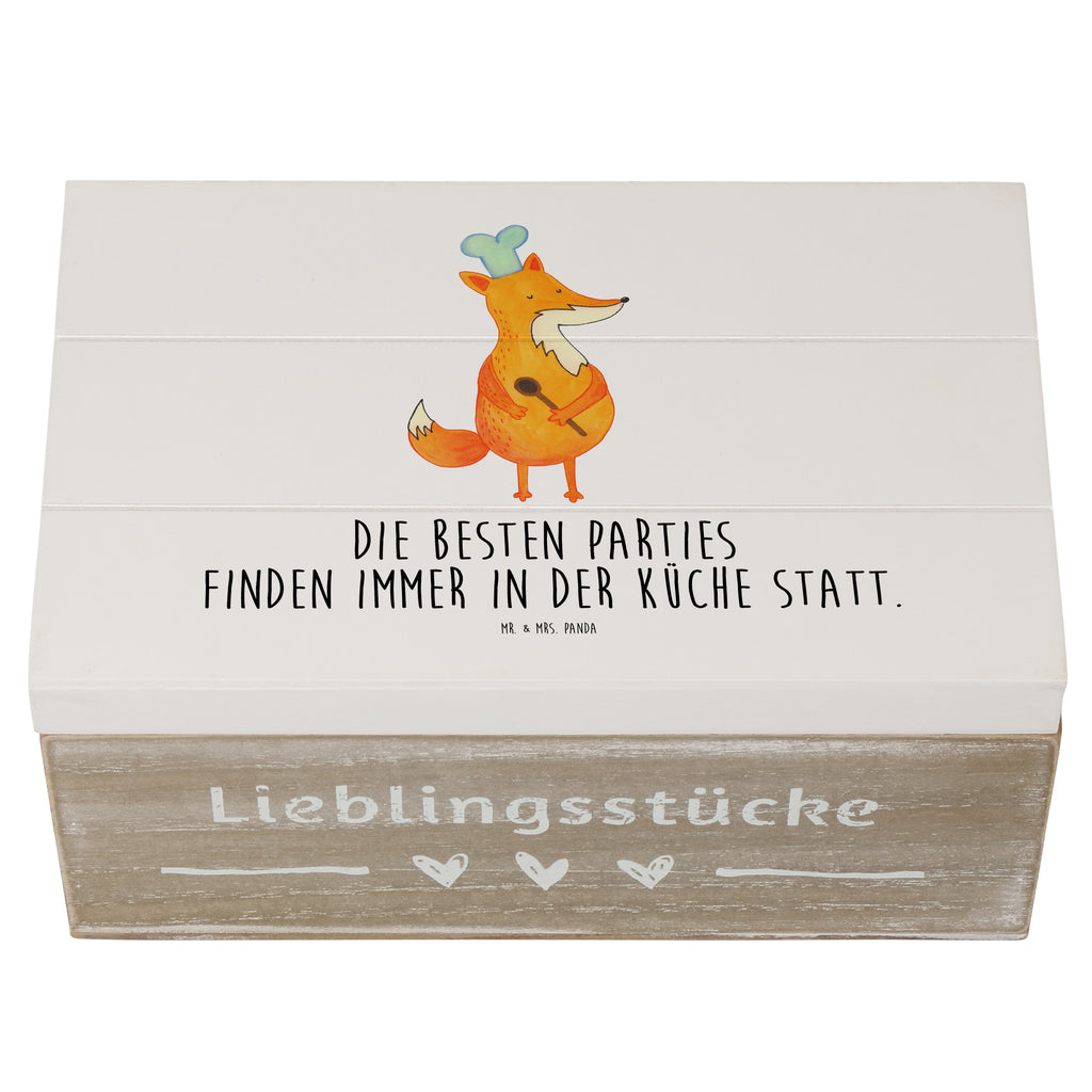 Holzkiste Fuchs Koch Holzkiste, Kiste, Schatzkiste, Truhe, Schatulle, XXL, Erinnerungsbox, Erinnerungskiste, Dekokiste, Aufbewahrungsbox, Fuchs, Füchse, Koch Geschenk, Küche Spruch, Küche Deko, Köche, Bäcker, Party Spruch, Spruch lustig, witzig