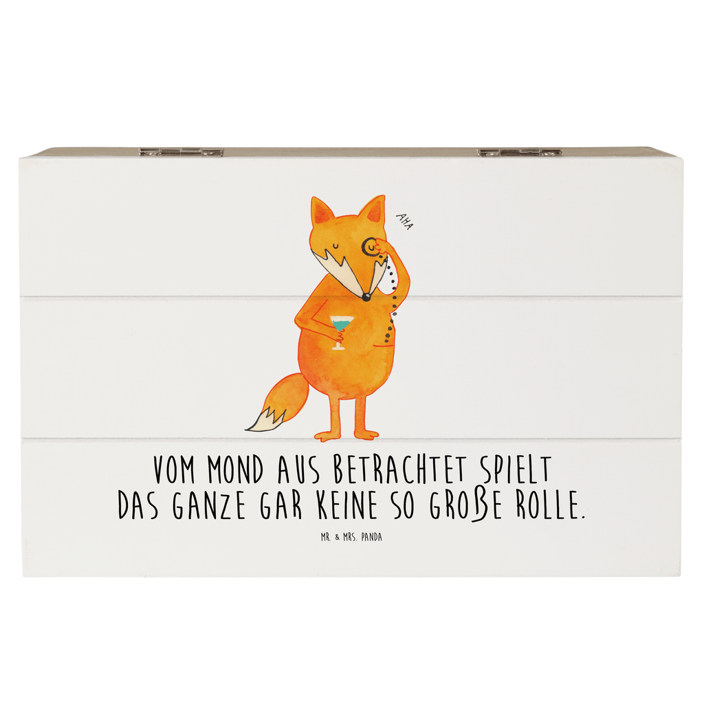 Holzkiste Fuchs Lord Holzkiste, Kiste, Schatzkiste, Truhe, Schatulle, XXL, Erinnerungsbox, Erinnerungskiste, Dekokiste, Aufbewahrungsbox, Fuchs, Füchse, tröstende Worte, Spruch lustig, Liebeskummer Geschenk, Motivation Spruch, Problemlösung