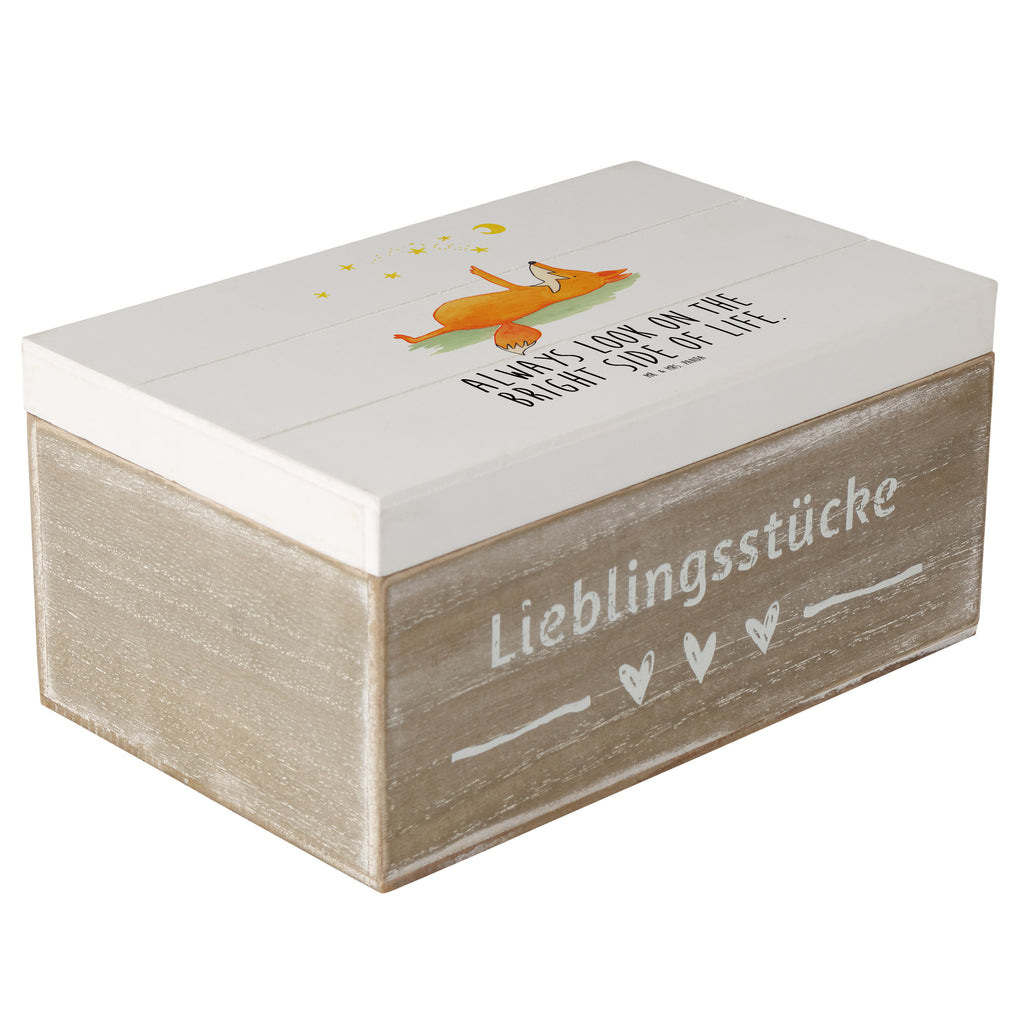 Holzkiste Fuchs Sterne Holzkiste, Kiste, Schatzkiste, Truhe, Schatulle, XXL, Erinnerungsbox, Erinnerungskiste, Dekokiste, Aufbewahrungsbox, Fuchs, Füchse, tröstende Worte, Spruch positiv, Spruch schön, Romantik, Always Look on the Bright Side of Life