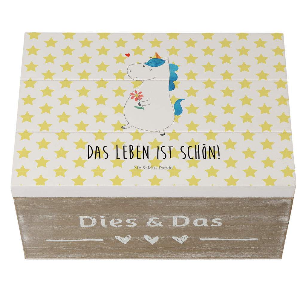 Holzkiste Einhorn Spaziergang Holzkiste, Kiste, Schatzkiste, Truhe, Schatulle, XXL, Erinnerungsbox, Erinnerungskiste, Dekokiste, Aufbewahrungsbox, Einhorn, Einhörner, Einhorn Deko, Pegasus, Unicorn, Glitzer, Blumen, Spaziergang, Motivation, Gute Laune, Freude, Freundin, Mutter, Schwester