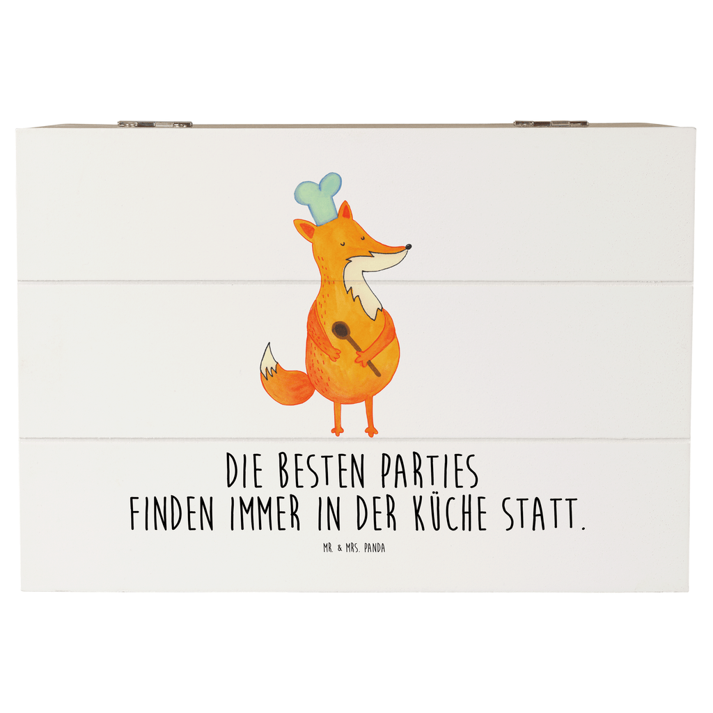 Holzkiste Fuchs Koch Holzkiste, Kiste, Schatzkiste, Truhe, Schatulle, XXL, Erinnerungsbox, Erinnerungskiste, Dekokiste, Aufbewahrungsbox, Fuchs, Füchse, Koch Geschenk, Küche Spruch, Küche Deko, Köche, Bäcker, Party Spruch, Spruch lustig, witzig