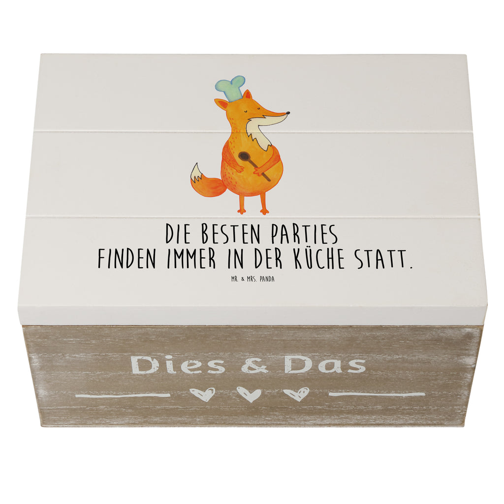 Holzkiste Fuchs Koch Holzkiste, Kiste, Schatzkiste, Truhe, Schatulle, XXL, Erinnerungsbox, Erinnerungskiste, Dekokiste, Aufbewahrungsbox, Fuchs, Füchse, Koch Geschenk, Küche Spruch, Küche Deko, Köche, Bäcker, Party Spruch, Spruch lustig, witzig