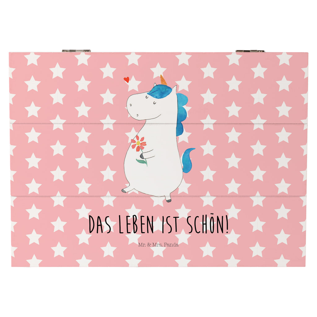 Holzkiste Einhorn Spaziergang Holzkiste, Kiste, Schatzkiste, Truhe, Schatulle, XXL, Erinnerungsbox, Erinnerungskiste, Dekokiste, Aufbewahrungsbox, Einhorn, Einhörner, Einhorn Deko, Pegasus, Unicorn, Glitzer, Blumen, Spaziergang, Motivation, Gute Laune, Freude, Freundin, Mutter, Schwester