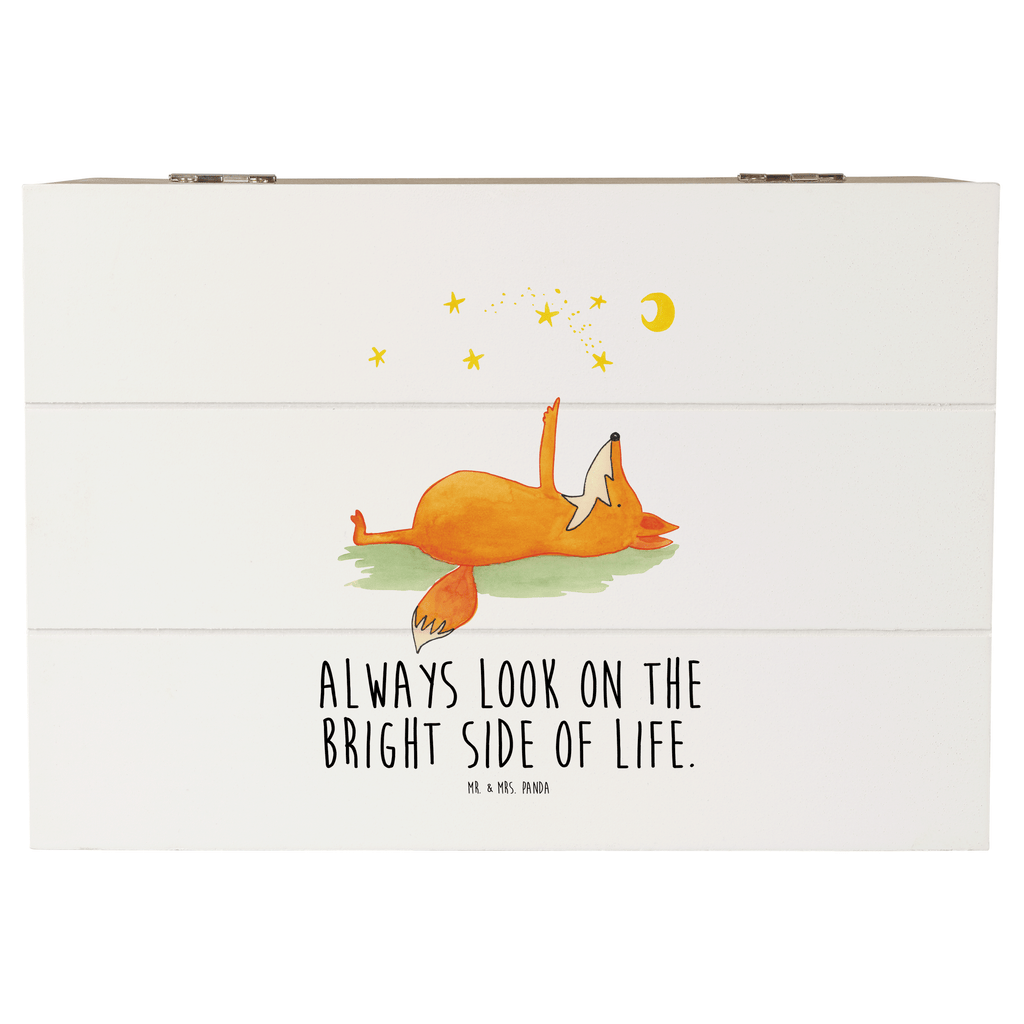 Holzkiste Fuchs Sterne Holzkiste, Kiste, Schatzkiste, Truhe, Schatulle, XXL, Erinnerungsbox, Erinnerungskiste, Dekokiste, Aufbewahrungsbox, Fuchs, Füchse, tröstende Worte, Spruch positiv, Spruch schön, Romantik, Always Look on the Bright Side of Life